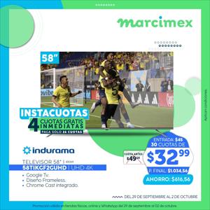 Catálogo Marcimex en Quito | Instacuotas | 26/9/2023 - 2/10/2023