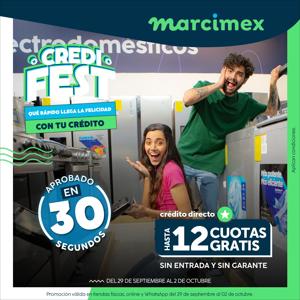 Catálogo Marcimex en Santa Isabel | 12 Cuotas Gratis | 29/9/2023 - 2/10/2023