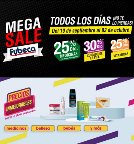 Ofertas de Almacenes en Riobamba | 25% dto medicinas en marcas participantes de Fybeca | 20/9/2022 - 2/10/2022