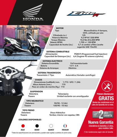 Catálogo Honda Motos | New Elite | 9/8/2021 - 31/12/2021