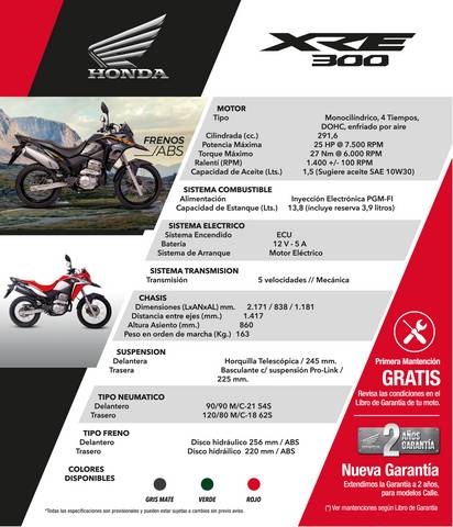Catálogo Honda Motos | XR300 | 9/8/2021 - 31/12/2022