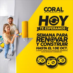 Catálogo Coral Hipermercados en Manta | Semana para Renovar y construir | 26/9/2023 - 1/10/2023