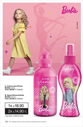 Ofertas de Barbie en el catálogo de AVON ( Más de un mes)