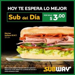 Ofertas de Restaurantes en el catálogo de Subway ( 3 días más)