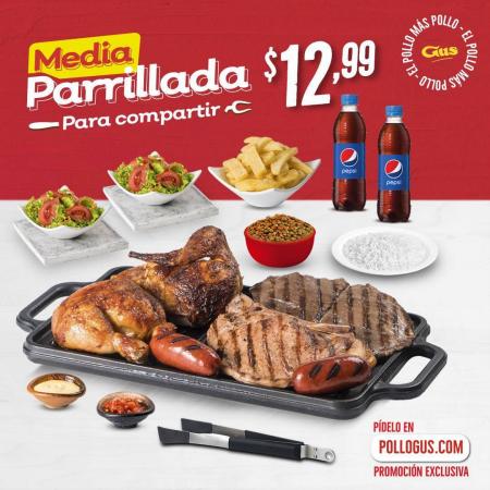 Ofertas de Restaurantes en Ambato | Promo Parrillada de Pollo Gus | 13/5/2022 - 3/6/2022
