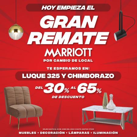 Ofertas de Almacenes en Pichincha | Gran Remate de Marriott Almacenes | 2/6/2022 - 30/6/2022
