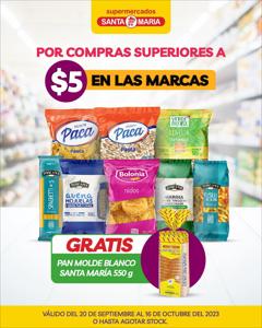 Catálogo Santa Maria en Otavalo | Regalo por compras > a $5 | 26/9/2023 - 16/10/2023