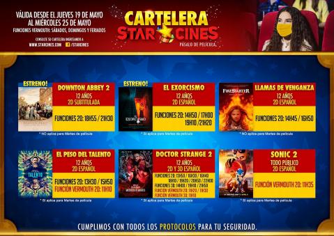 Ofertas de Viajes y Ocio en Quito | Estrenos de la Semana de Star Cines | 24/5/2022 - 25/5/2022