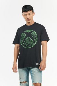 Oferta de Camiseta cuello redondo negra con estampado verde de Xbox por $5,9 en Koaj