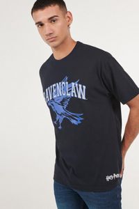 Oferta de Camiseta cuello redondo azul intenso con estampados de Harry Potter por $10,9 en Koaj