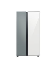 Oferta de Refrigeradora Bespoke Side By Side con Fabricador dual de hielo 23 Cu.fc., 640L RS23CB700A7GED por $1697,11 en Samsung