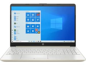 Oferta de Hp - Laptop 15-GW0005LA 15.6" | Dorado por $473,22 en Marcimex