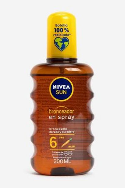 Oferta de Spray Bronceador Tan Oil Nivea 200 ml por $14,66