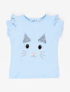 Oferta de Camiseta Gato Celeste por $14,9 en Moda RM