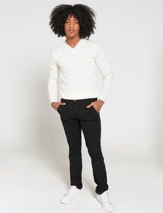 Oferta de Pantalón Chino Regular Negro por $37,95 en Moda RM