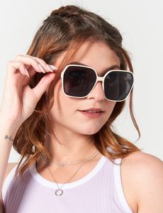 Oferta de Gafas Plásticas Blancas para Mujer por $2,07 en Moda RM