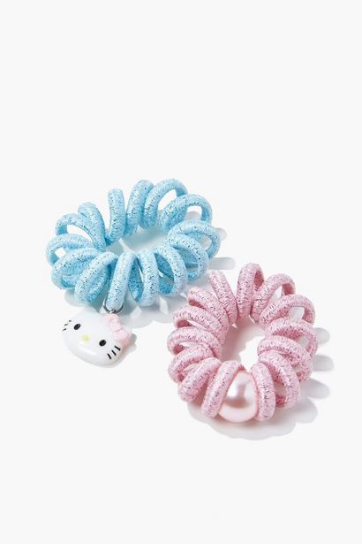 Oferta de Girls Hello Kitty Hair Tie Set (Kids) por $3