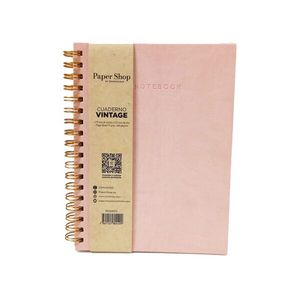 Oferta de  Agenda Cuaderno Paper Shop Vintage Rosa Anill. S/Elast Cdrs 8 0hjs por $7,2 en Juan Marcet