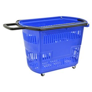 Oferta de Cesto Plástico Azul con Garrucha por $12,66 en Boyacá