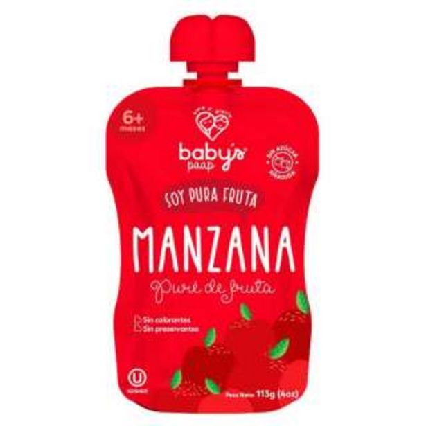 Oferta de Babys Paap Pure Fruta Manzana con 113 g por $0,85