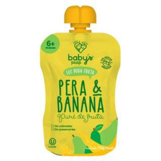 Oferta de Babys Paap Pure Fruta Pera-Banana con 113 g por $0,85