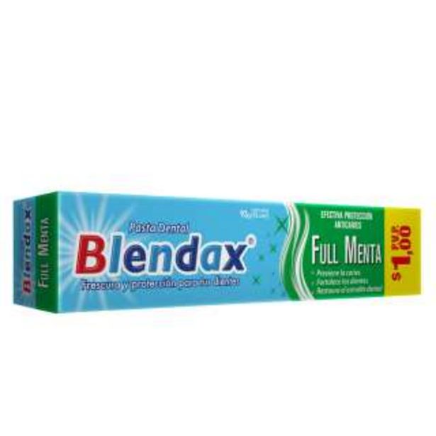 Oferta de Blendax Pasta Dental Full Menta Con 75 mL por $1