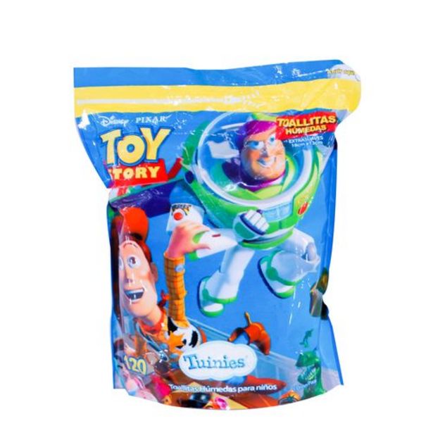 Oferta de Toallas Húmedas Stand Bag Toy Story X 120 Unid por $2,14