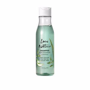 Oferta de Shampoo Anticaspa con Aceite de Árbol del Té Orgánico y Aloe Vera Love Nature por $6,53 en Oriflame