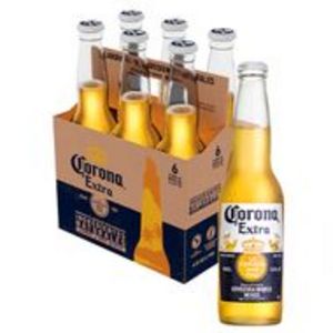 Oferta de Corona Extra Cerveza Botella 6pack 355ml por $9,69 en Ferrisariato