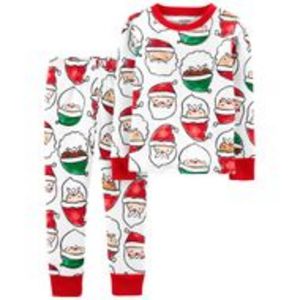 Oferta de Pijama de Algodón de 2 Piezas con Ajuste Ceñido Papá Noel Navidad Carter's - Baby por $9,49 en Ferrisariato