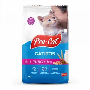 Oferta de Alimento Para Gatitos Pollo, Cereales Y Leche PRO-CAT 8 KG por $30,91 en Megamaxi