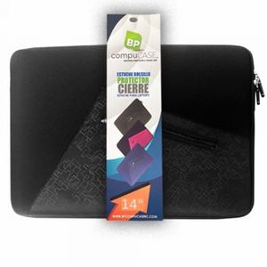 Oferta de Estuche Laptop Neopreno Cierre Y Bolsillo Negro Pequeño BPCOMPUCASE 14″ por $17,41 en Megamaxi