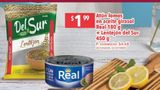 Oferta de Atún lomos en aceite girasol Real 180g + Lentejón del Sur 450g por $1,99 en Tia