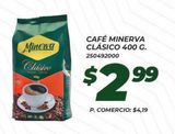 Oferta de Café Minerva clásico 400g por $2,99 en Tia