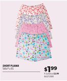 Oferta de Short pijama talla P a EG por $1,99 en Tia
